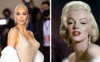 Kim Kardashian (left) and Marilyn Monroe (right). Credit / Getty Images